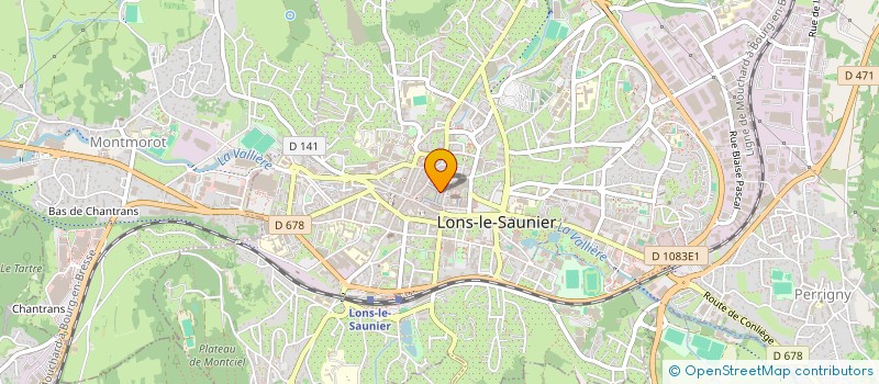 localisation de l'entreprise LA BOITE DE PANDORE à LONS-LE-SAUNIER