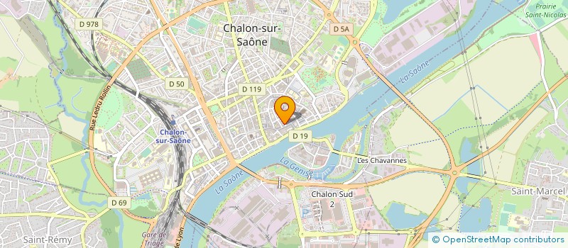localisation de l'entreprise LA BOITE DE PROD à CHALON-SUR-SAONE