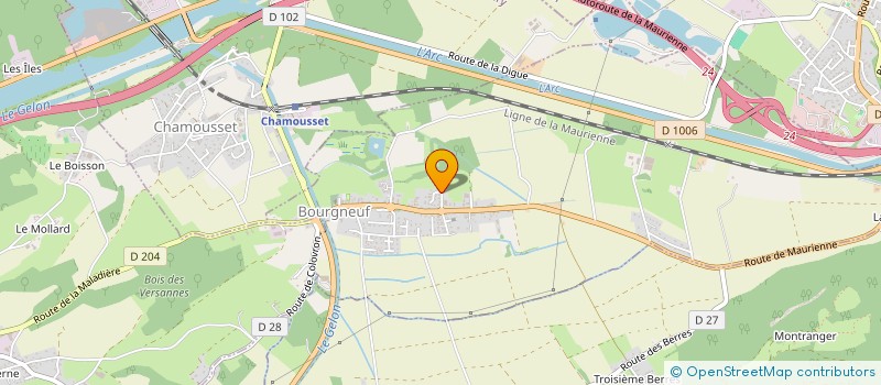 localisation de l'entreprise LA BOITE DES MARS  BOURGNEUF