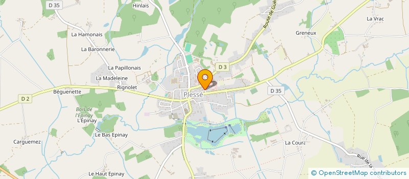 localisation de l'entreprise LA BOITE ENSEMBLE BATISSONS L'EMPLOI  PLESSE