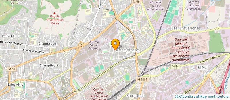 localisation de l'entreprise LA BOITE NOIRE  CLERMONT-FERRAND