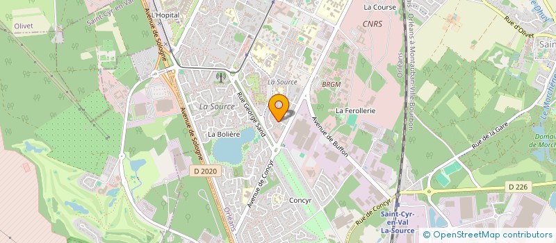 localisation de l'entreprise LA BOITE NOIRE PROD à ORLEANS