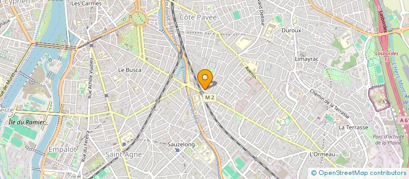 localisation de l'entreprise LA BOITE NOIRE PRODUCTION  TOULOUSE