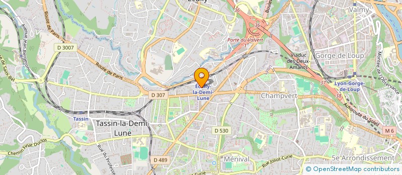 localisation de l'entreprise LA BOITE ROSE CONTAINERS  TASSIN-LA-DEMI-LUNE