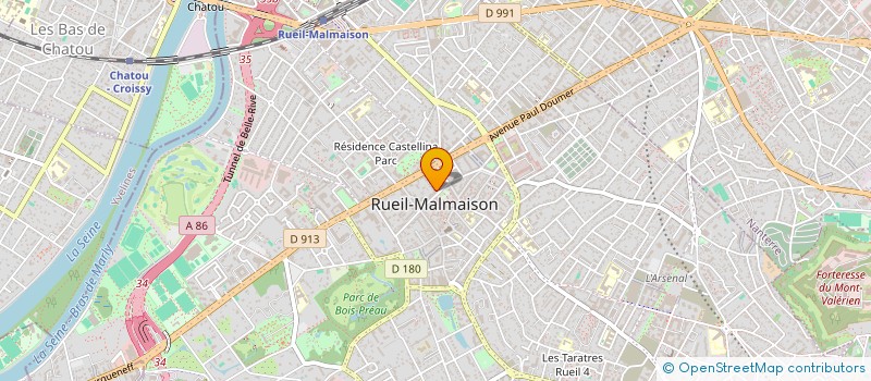 localisation de l'entreprise LA BOITE S.A.S. à RUEIL-MALMAISON