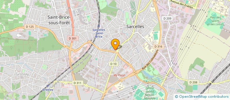 localisation de l'entreprise LA BOIZARDIERE  SARCELLES