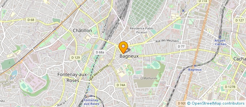 localisation de l'entreprise LA BOLEE  BAGNEUX