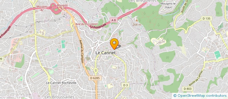 localisation de l'entreprise LA BOLEE à LE CANNET
