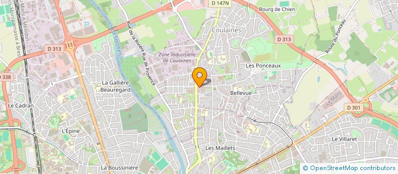 localisation de l'entreprise LA BOLEE  COULAINES