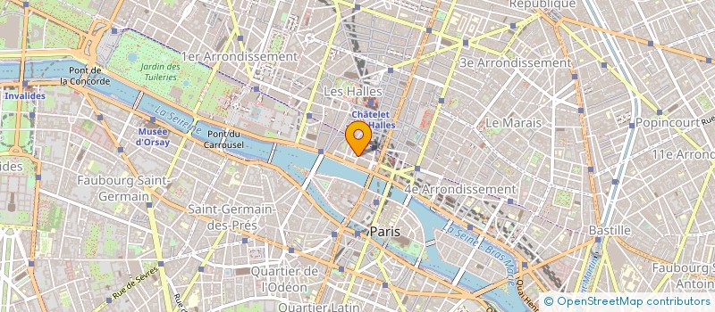 localisation de l'entreprise LA BOMBARDE à PARIS