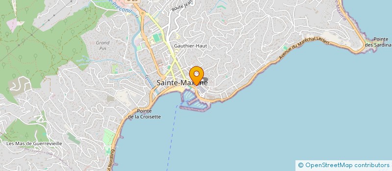 localisation de l'entreprise LA BOMBONNE à SAINTE-MAXIME