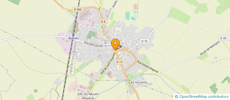 localisation de l'entreprise LA BONA PIZZA à BOHAIN-EN-VERMANDOIS