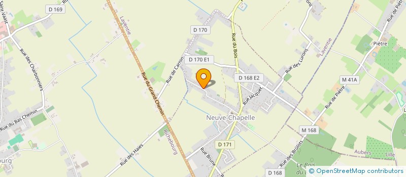 localisation de l'entreprise LA BONACE  NEUVE-CHAPELLE