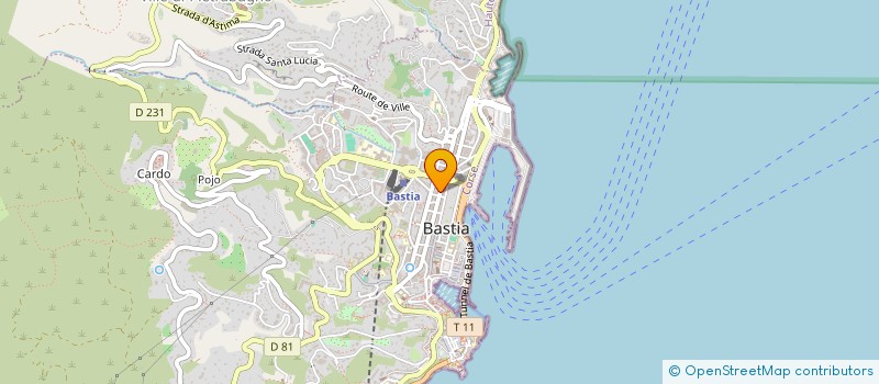 localisation de l'entreprise LA BONBONNIERE à BASTIA