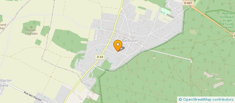 localisation de l'entreprise LA BONDOUFLIENNE  BARBIZON