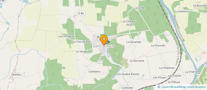 localisation de l'entreprise LA BONHOMIE  SAINT-SENOUX