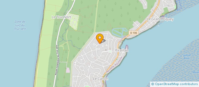 localisation de l'entreprise LA BONIF  LEGE-CAP-FERRET