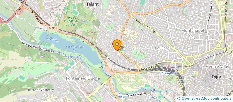 localisation de l'entreprise LA BONN'HEURE  TALANT