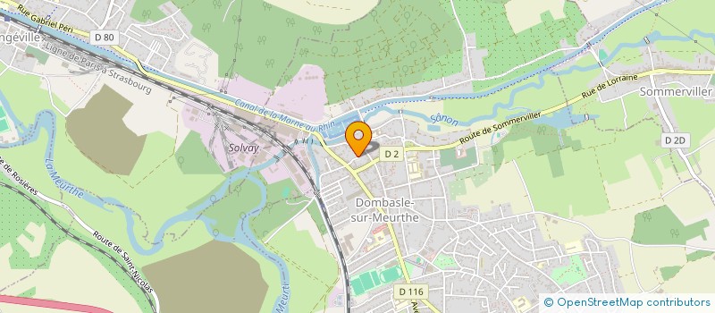 localisation de l'entreprise LA BONNE AFFAIRE à DOMBASLE-SUR-MEURTHE