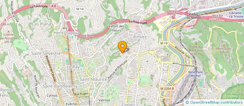 localisation de l'entreprise LA BONNE AMBIANCE à NICE