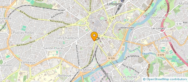 localisation de l'entreprise LA BONNE ASSIETTE à LIMOGES