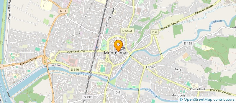 localisation de l'entreprise LA BONNE AVENTURE à MONTELIMAR