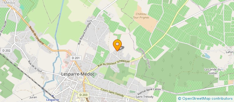 localisation de l'entreprise LA BONNE BOUFFE  LESPARRE-MEDOC