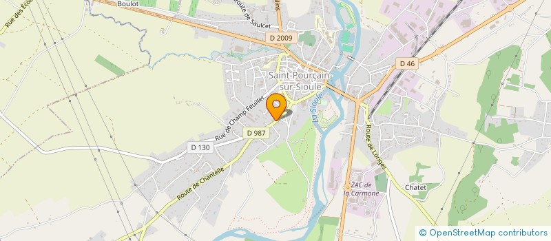 localisation de l'entreprise LA BONNE BOUFFE à SAINT-POURCAIN-SUR-SIOULE
