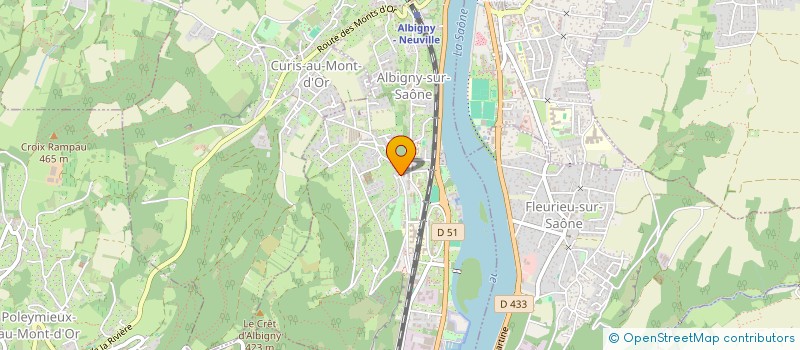 localisation de l'entreprise LA BONNE BOUTEILLE  ALBIGNY-SUR-SAONE