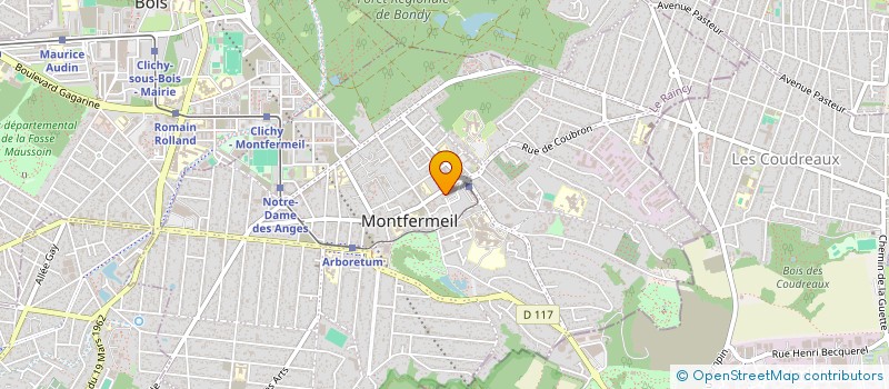 localisation de l'entreprise LA BONNE BRIOCHE à MONTFERMEIL