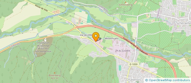 localisation de l'entreprise LA BONNE BUCHE LOCATION à CHATENOIS