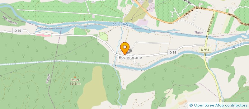 localisation de l'entreprise LA BONNE CADENCE à ROCHEBRUNE