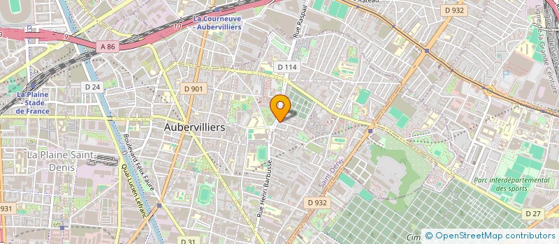 localisation de l'entreprise LA BONNE CLE à AUBERVILLIERS