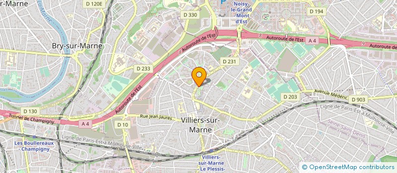 localisation de l'entreprise LA BONNE COMPAGNIE TRANSPORT  VILLIERS-SUR-MARNE