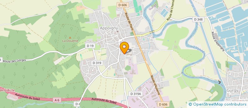 localisation de l'entreprise LA BONNE CONDUITE  APPOIGNY