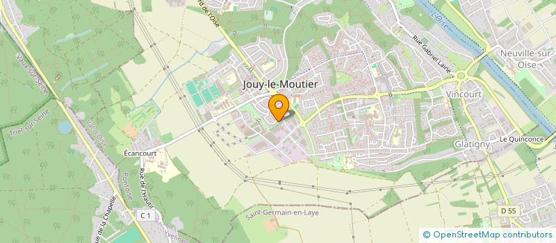 localisation de l'entreprise LA BONNE COUCHE à JOUY-LE-MOUTIER