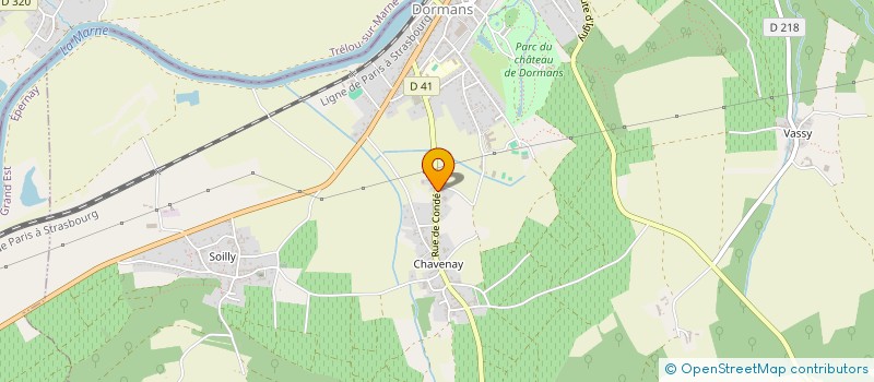 localisation de l'entreprise LA BONNE EAU  DORMANS