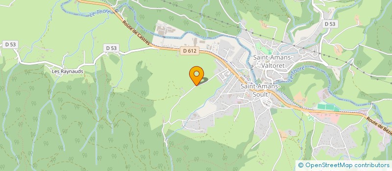 localisation de l'entreprise LA BONNE ENERGIE à SAINT-AMANS-SOULT