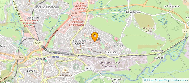 localisation de l'entreprise LA BONNE ENTENTE à ONET-LE-CHATEAU