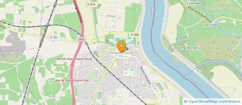 localisation de l'entreprise LA BONNE EQUIPE  ROQUEMAURE