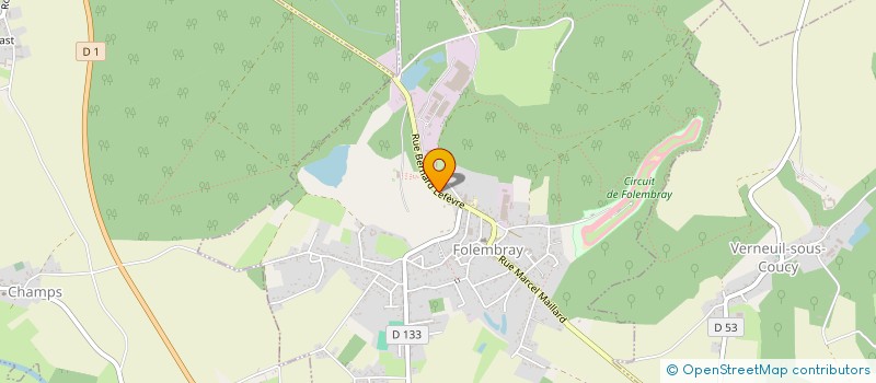 localisation de l'entreprise LA BONNE ETOILE à FOLEMBRAY