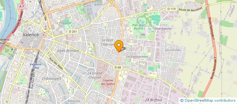 localisation de l'entreprise LA BONNE ETOILE à VALENCE