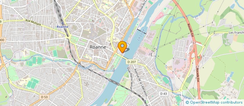 localisation de l'entreprise LA BONNE ETOILE  ROANNE