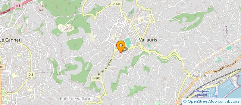 localisation de l'entreprise LA BONNE ETOILE à VALLAURIS