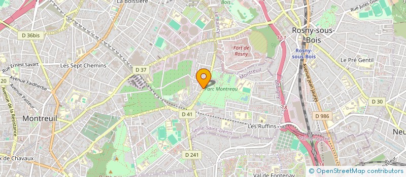 localisation de l'entreprise LA BONNE ETOILE à MONTREUIL
