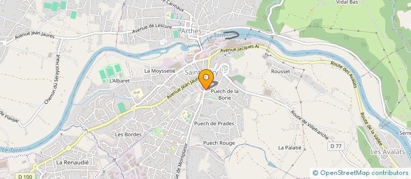 localisation de l'entreprise LA BONNE ETOILE  SAINT-JUERY