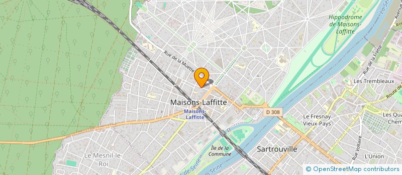 localisation de l'entreprise LA BONNE EXCUSE à MAISONS-LAFFITTE