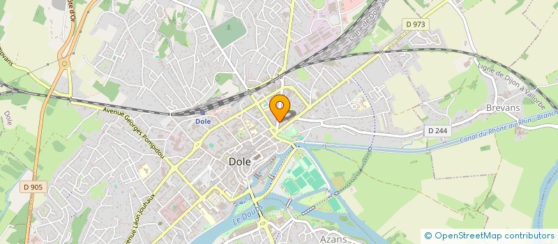 localisation de l'entreprise LA BONNE FAIM à DOLE