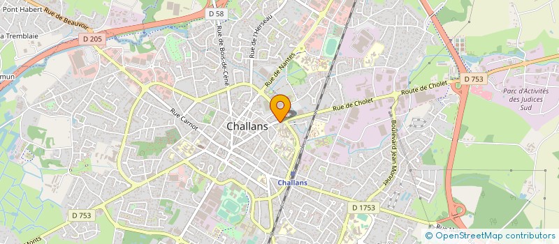 localisation de l'entreprise LA BONNE FONTAINE à CHALLANS