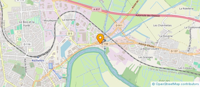 localisation de l'entreprise LA BONNE FOURNEE à ROCHEFORT